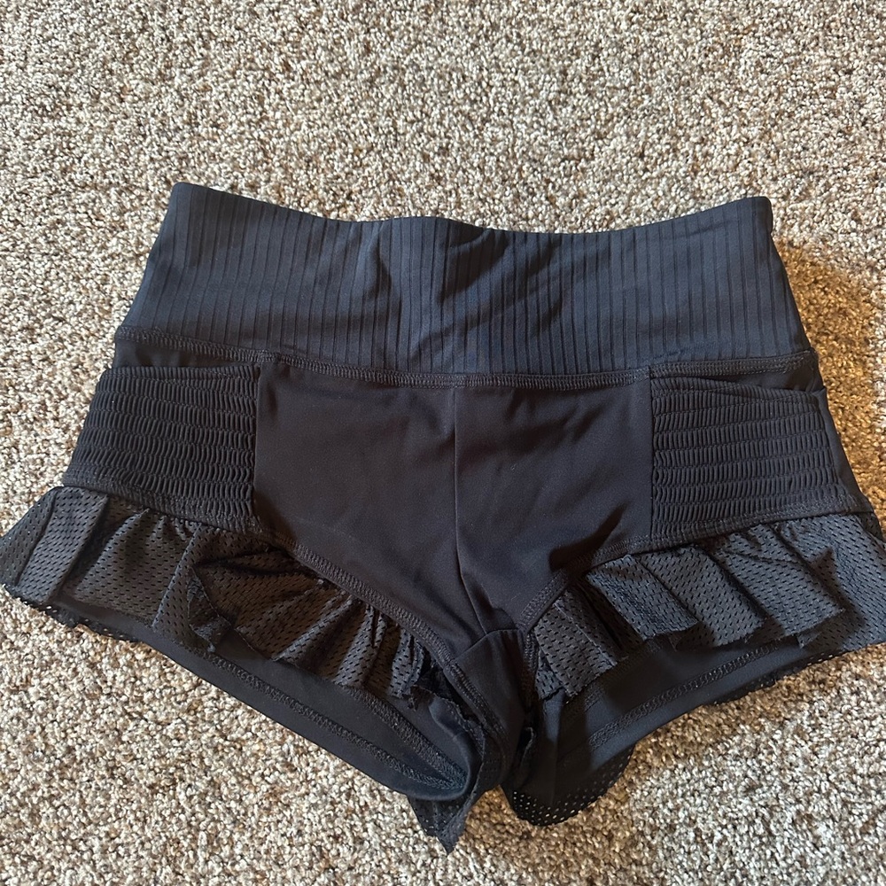 Free people hot shorts with ruffle